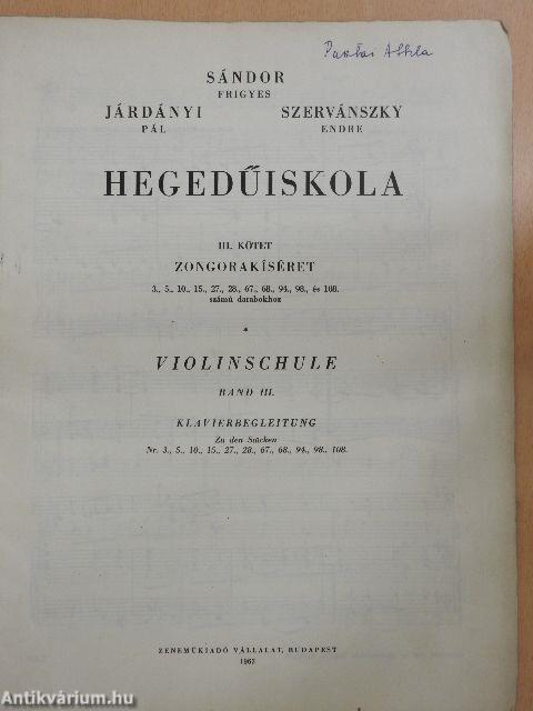 Hegedűiskola III.