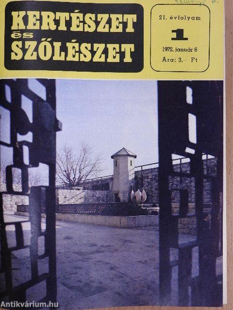 Kertészet és Szőlészet 1971. (nem teljes évfolyam)/Kertészet és Szőlészet 1972. január-december