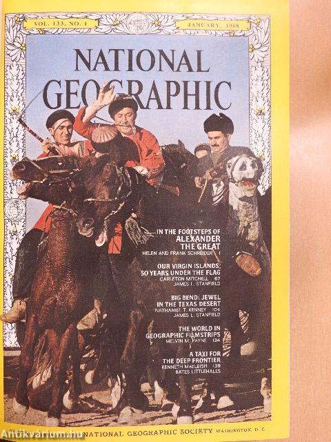 National Geographic January-December 1968. I-II.