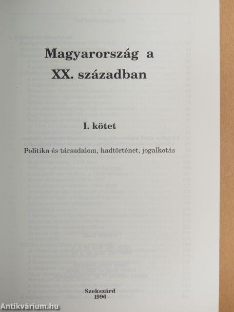 Magyarország a XX. században I-V.