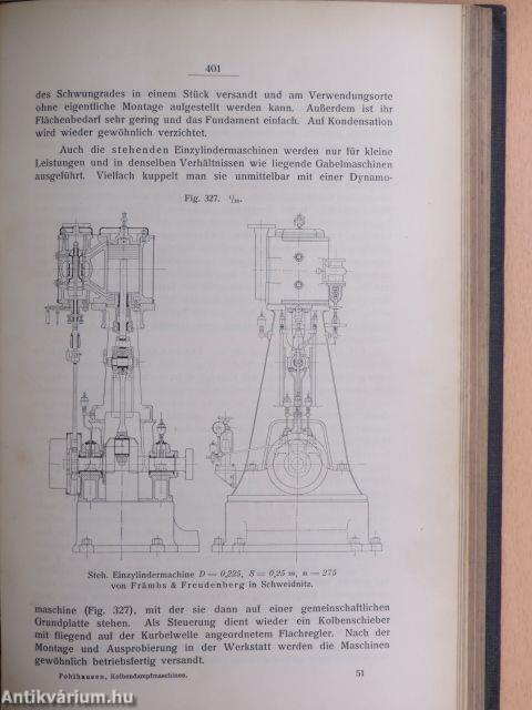 Die Dampfmaschinen I-II.