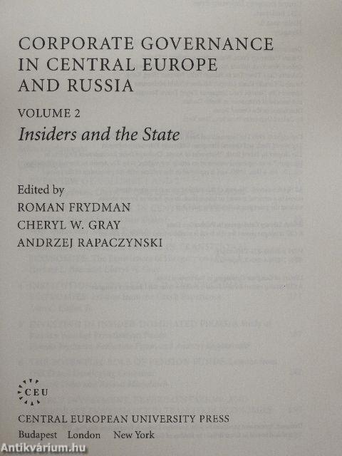 Corporate Governance in Central Europe and Russia 2.