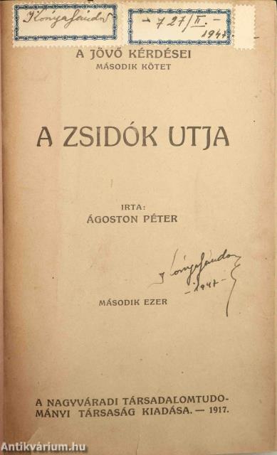 A zsidók utja