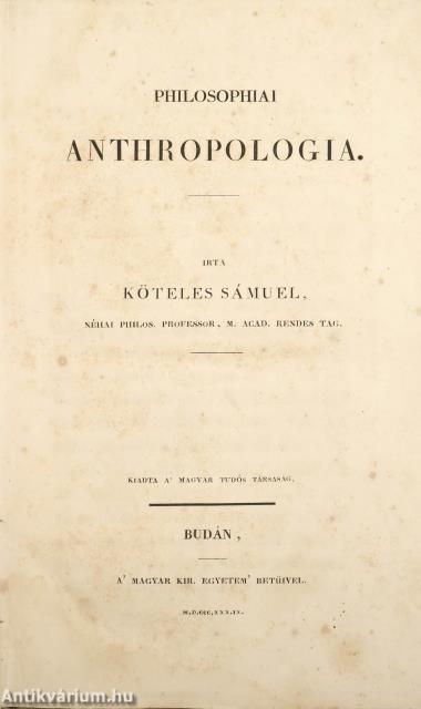 Philosophiai anthropologia