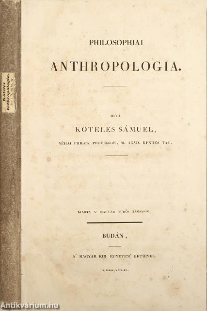 Philosophiai anthropologia