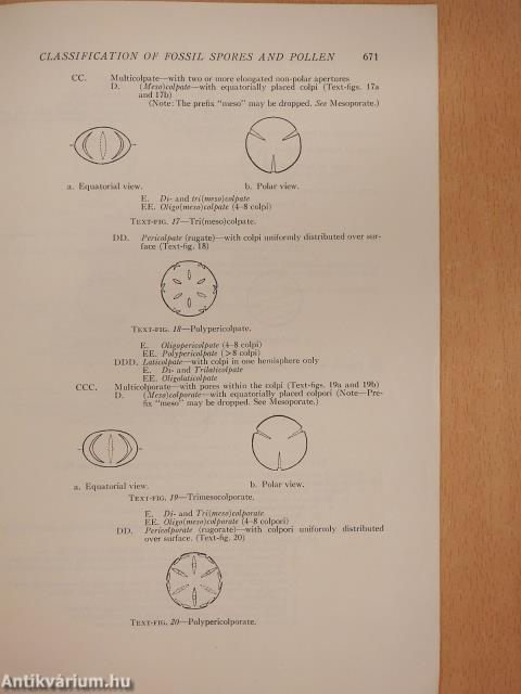 Keys for the classification of fossil spores and pollen (dedikált példány)