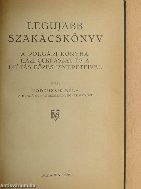 Legujabb szakácskönyv