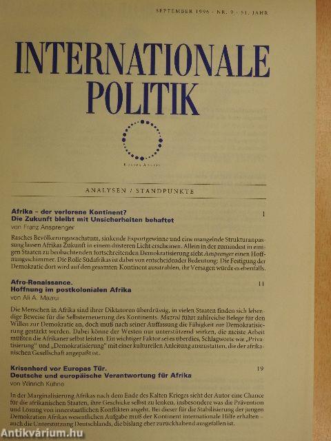 Internationale Politik September 1996