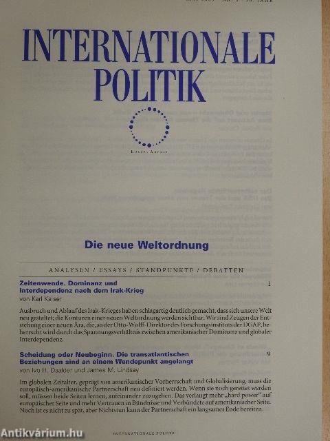 Internationale Politik Mai 2003