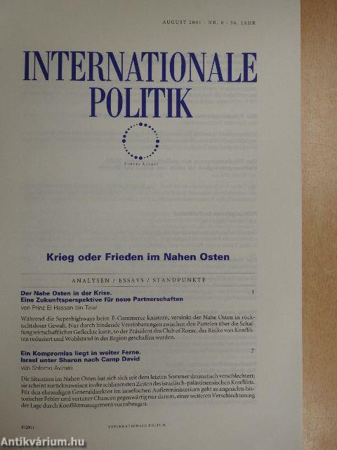 Internationale Politik August 2001