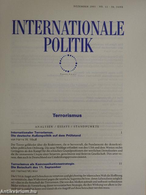 Internationale Politik Dezember 2001