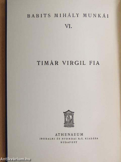 Timár Virgil fia