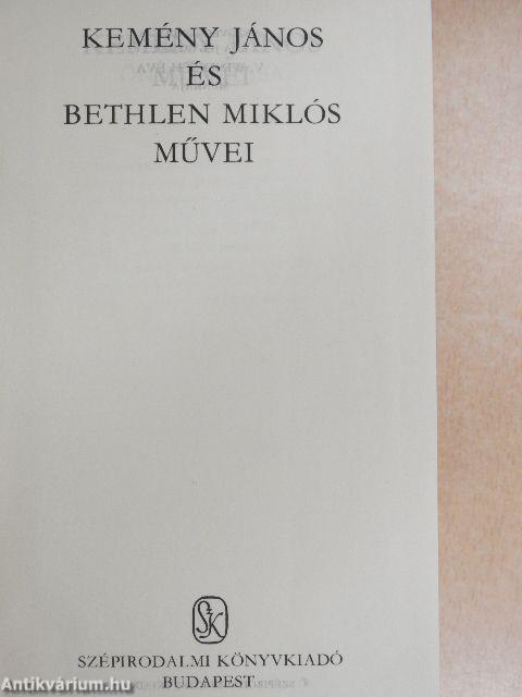 Kemény János és Bethlen Miklós művei