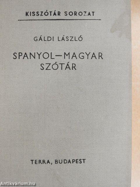 Spanyol-magyar szótár