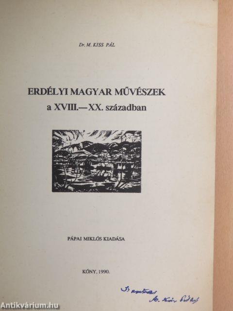 Erdélyi magyar művészek a XVIII.-XX. században