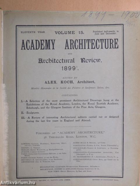 Academy Architecture and Architectural Review 1899/1-2., 1900/1-2.