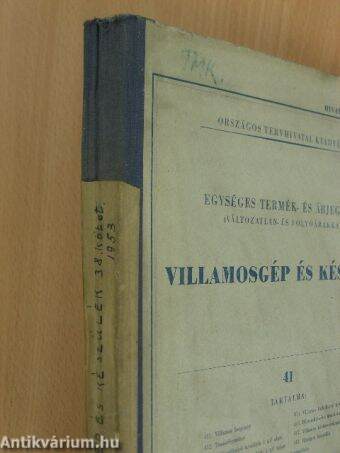 Villamosgép és készülék 41.