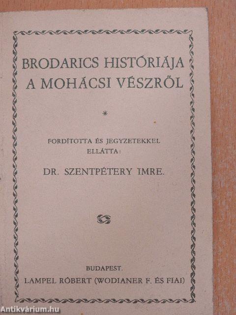 Brodarics históriája a mohácsi vészről