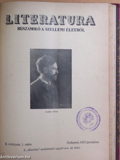 Literatura 1927. január-december