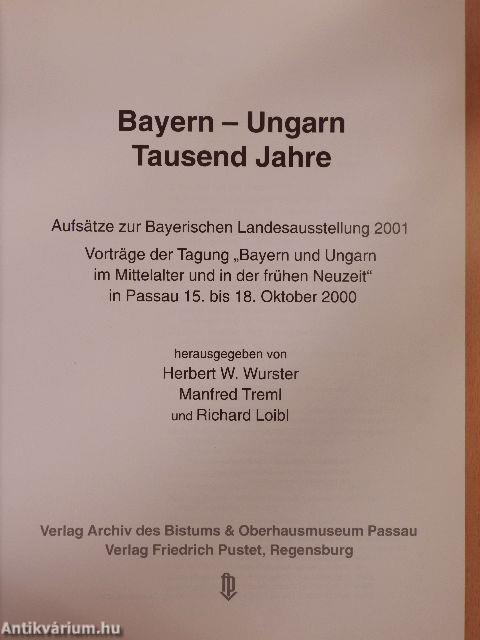 Bayern-Ungarn Tausend Jahre