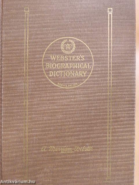 Webster's Biographical Dictionary