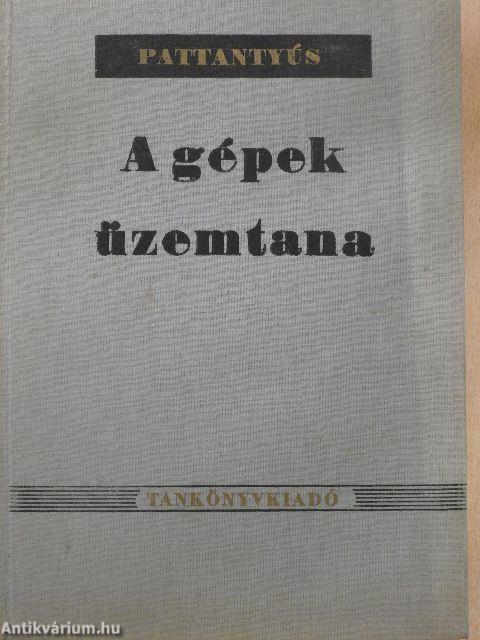 A gépek üzemtana