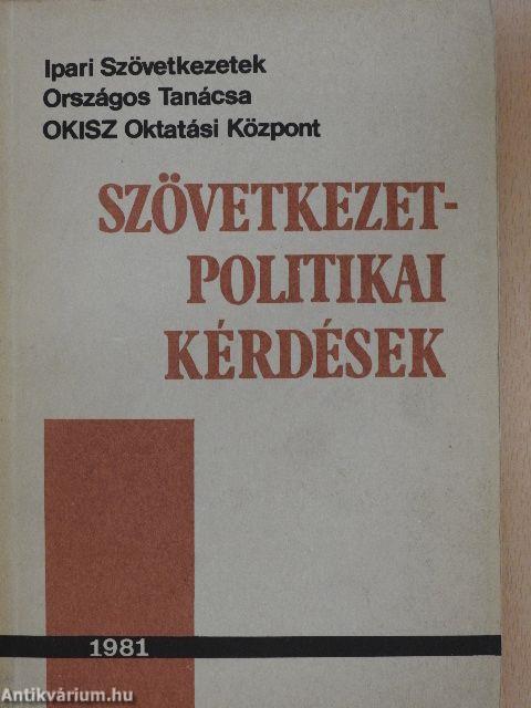 Szövetkezetpolitikai kérdések