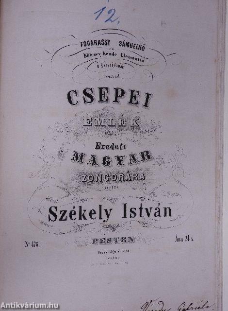 Ez a világ amilyen nagy/Pöngetyüs csárdás/Abból a javából!/Fütyöl a szél.../Mi füstölög ott a sikon.../Elátkozom ezt a gonosz világot/Bácskai csárdás/Csepei emlék/Szegény Paraszt/Szigeti emlék