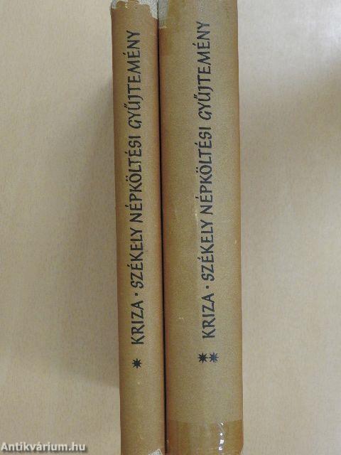 Székely népköltési gyűjtemény I-II.