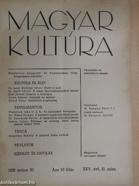 Magyar Kultúra 1938. május 20.