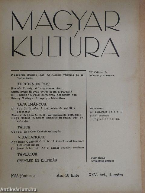 Magyar Kultúra 1938. június 5.