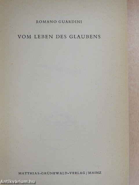 Vom Leben des Glaubens