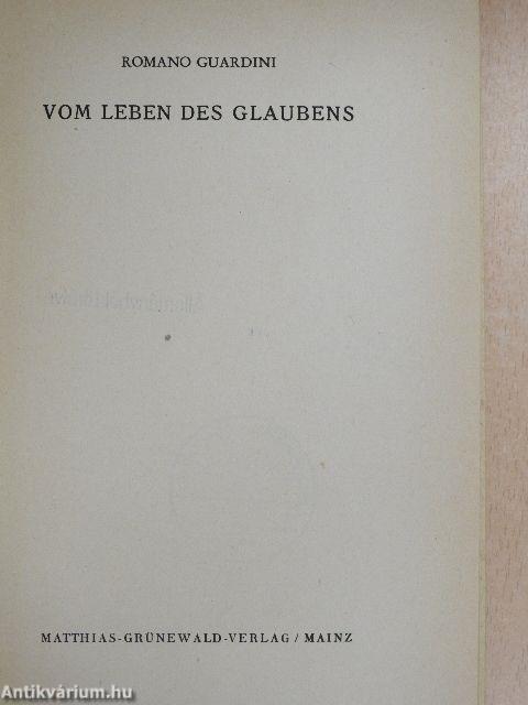 Vom Leben des Glaubens