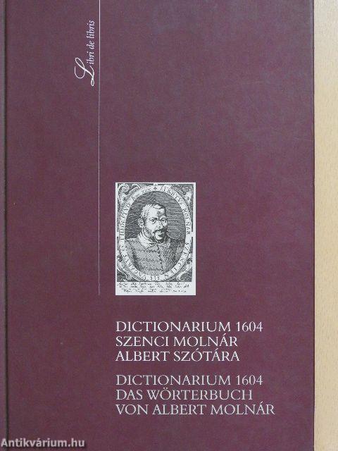 Dictionarium 1604 - Szenci Molnár Albert szótára