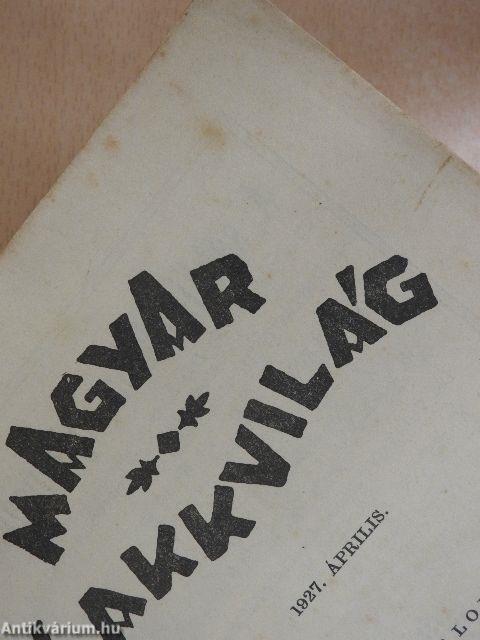 Magyar Sakkvilág 1927. április