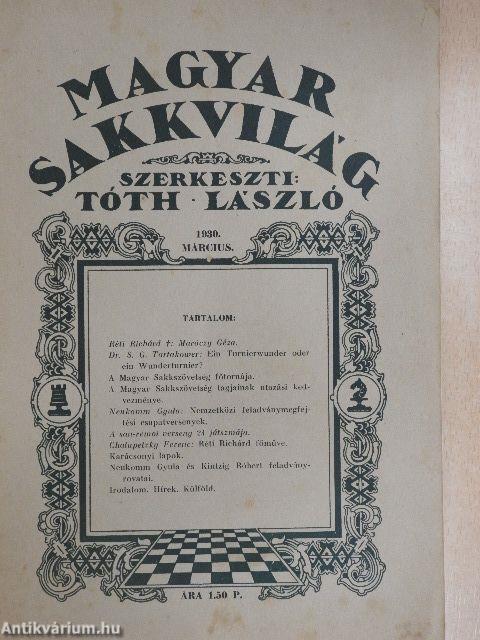 Magyar Sakkvilág 1930. március