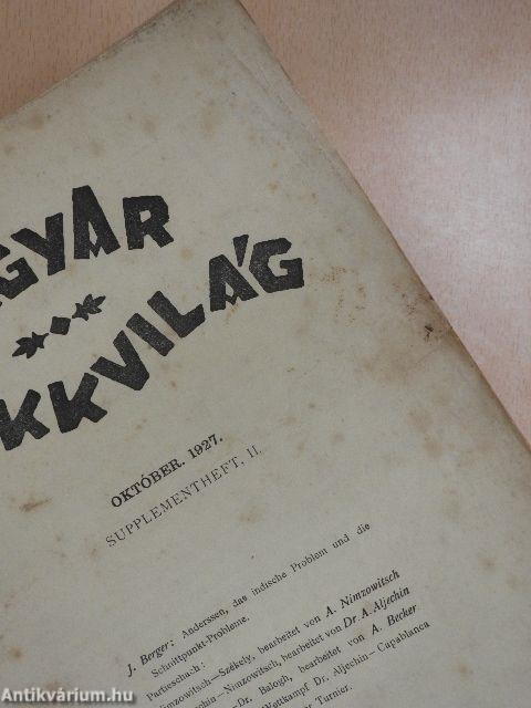 Magyar Sakkvilág 1927. október