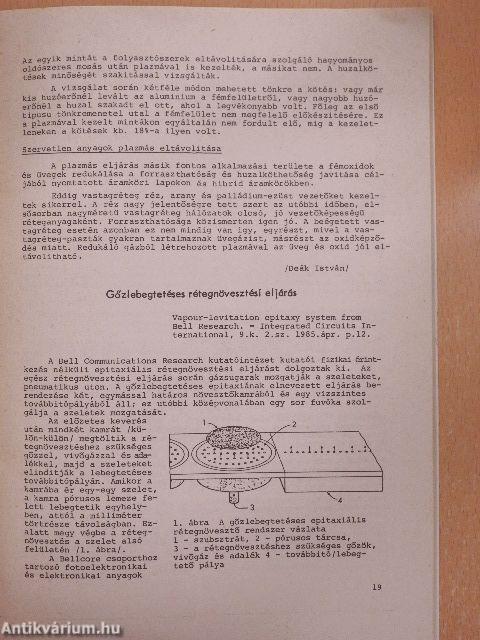 Mikroelektronikai gyorstájékoztató 1985/9.