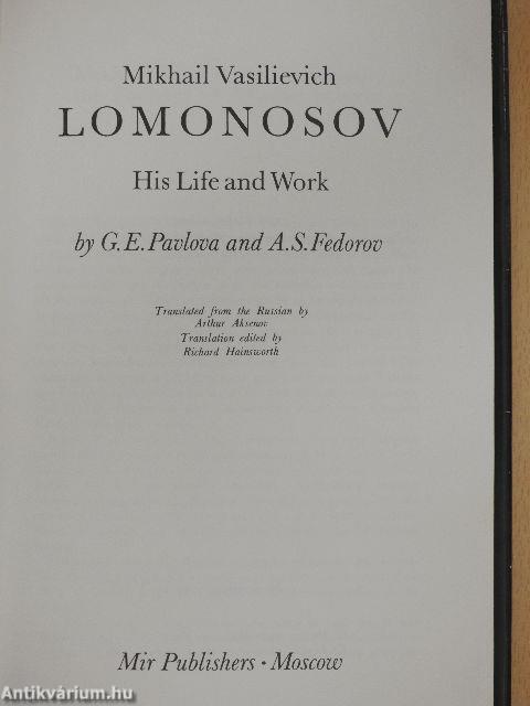 Mikhail Vasilievich Lomonosov