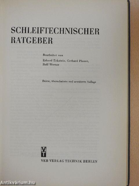 Schleiftechnischer Ratgeber