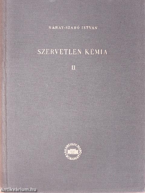 Szervetlen kémia II.