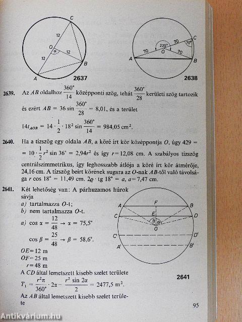 Összefoglaló feladatgyűjtemény matematikából - Megoldások I-II.