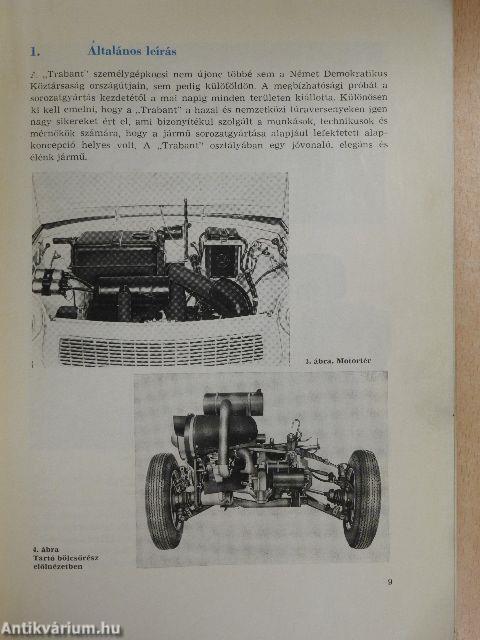 "Trabant 601" személygépkocsi kezelési útmutatója