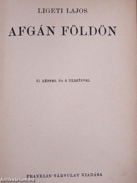 Afgán földön