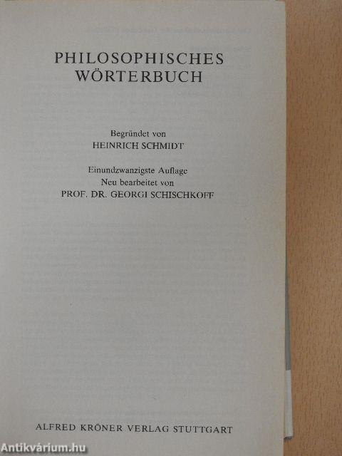 Philosophisches Wörterbuch