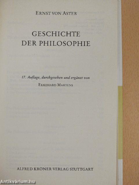 Geschichte der Philosophie