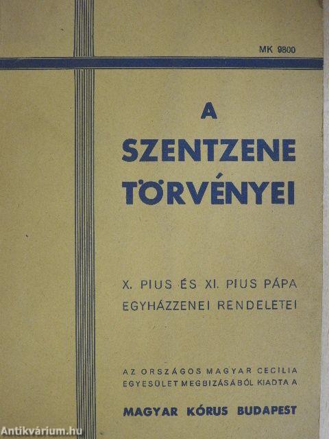 A szentzene törvényei