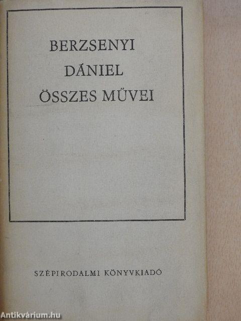 Berzsenyi Dániel összes művei