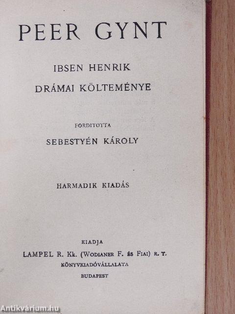 Hamlet, dán királyfi/Peer Gynt