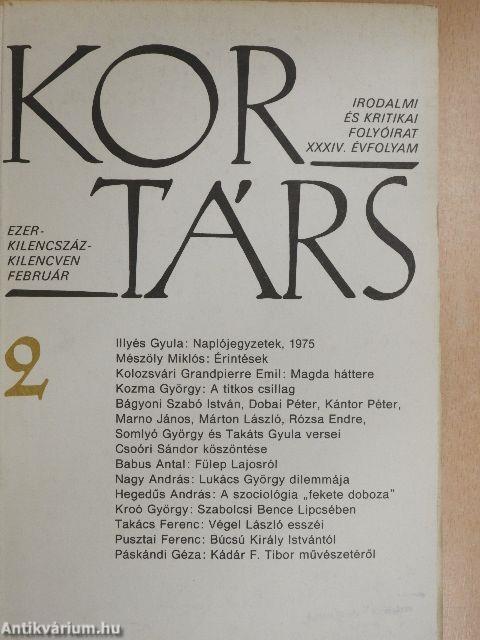 Kortárs 1990. február